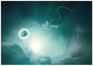 Fototapeta kosmos astronauta fototapety