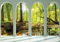 FOTOTAPETA na flizelinie LAS drzewa SUPER EFEKT 3D + klej gratis