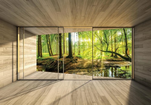 FOTOTAPETA na flizelinie LAS drzewa SUPER EFEKT 3D + klej gratis