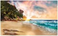Fototapeta morze plaża palmy