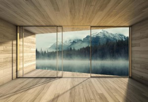 FOTOTAPETA na flizelinie LAS góry SUPER EFEKT 3D + klej gratis