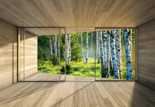 FOTOTAPETA na flizelinie LAS drzewa SUPER EFEKT 3D + klej gratis