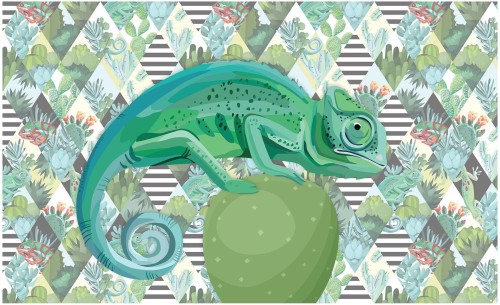 Fototapeta zwierzęta kameleon fototapety