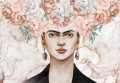 Fototapeta LIŚCIE kwiaty FRIDA KAHLO