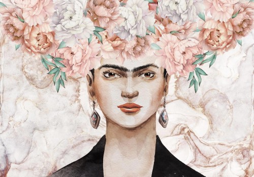 Fototapeta LIŚCIE kwiaty FRIDA KAHLO