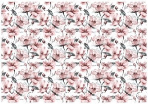 Fototapeta 3D kwiaty piwonie róże rośliny