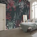 Fototapeta efekt 3D LIŚCIE kwiaty palmy