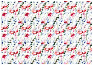Fototapeta 3D kwiaty piwonie róże rośliny