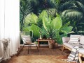 Fototapeta LIŚCIE kwiaty MONSTERA listki