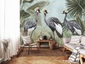 Fototapeta ŻURAWIE ptaki ŻURAW natura MURAL na flizelinie + KLEJ