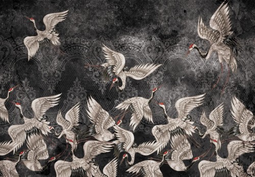 Fototapeta ŻURAWIE ptaki ŻURAW natura MURAL na flizelinie + KLEJ