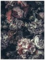 Fototapeta kwiaty peonie styl retro