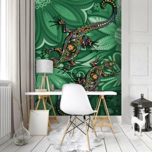 Fototapeta styl skadynawski kameleon