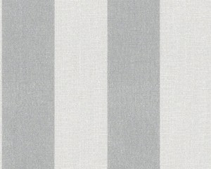 Tapeta na ścianę w nowoczesne szerokie pasy szaro beżowe tkanina
