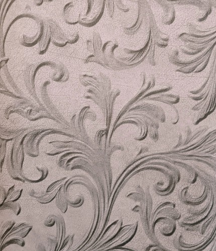 Tapeta na ścianę imitacja skóry z motywem eleganckiego ornamentu