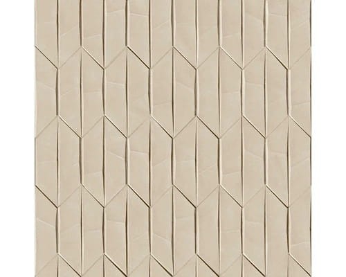 Tapeta na ścianę flizelina wzór geometryczny 3D w odcieniach brązu i beżu
