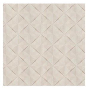 Tapeta na ścianę beżowa efekt 3D nowoczesna geometria