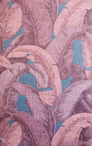Tapeta na ścianę oryginalny motyw roślinny na tkaninie