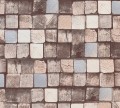 Tapeta na ścianę imitacja naturalnego drewna kostki 3D