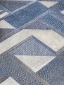 Tapeta na ścianę niebieska 3D nowoczesna geometryczna perspektywa