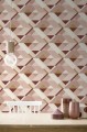 Tapeta na ścianę w GEOMETRYCZNE wzory różowa winyl