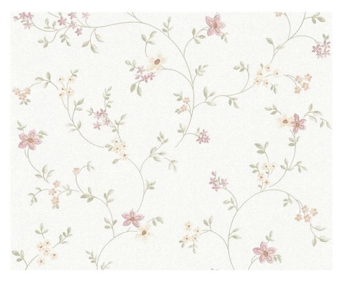 Tapeta winylowa w drobne kwiatki w angielskim stylu winyl 93770-1