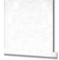 Tapeta na ścianę biały beton ornament glamour