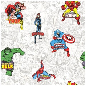 Tapeta na ścianę młodzieżowa Marvel bohaterowie