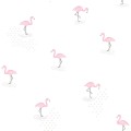 Tapeta ścienna winylowa różowe FLAMINGI młodzieżowa