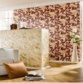 Tapeta na ścianę piękne kwiaty liście w stylu glamour 70 cm szeroka