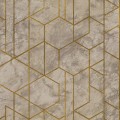 Tapeta winylowa nowoczesny wzór geometria w odcieniu jasnego złota