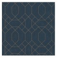 Tapeta na ścianę granatowa w geometryczne wzory