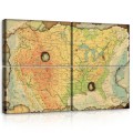 Obraz na ścianę obrazy obrazki mapa świata 120x80