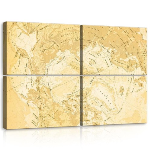 Obraz na ścianę obrazy obrazki mapa świata 120x80