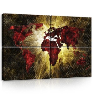 Obraz na ścianę obrazy obrazki mapa świata 120x80