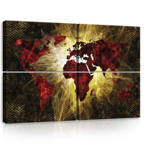 Obraz na ścianę obrazy obrazki mapa świata 120x80