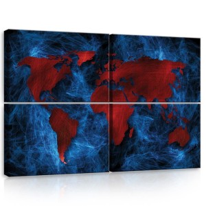 Obraz na ścianę obrazy obrazki mapa świata 120x80