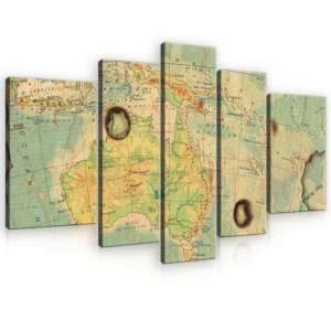 Obraz na ścianę obrazy obrazki mapa świata 170x100