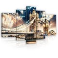 Obraz obrazy na ścianę miasto most rzeka 170x100