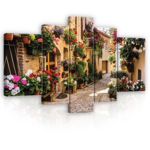 Obraz obrazy na ścianę miasto uliczka 170x100