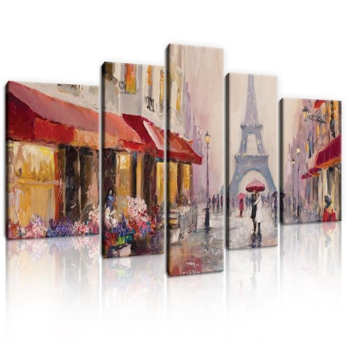 Obraz jak malowany miasto obrazy na ścianę 170x100