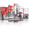 Obraz jak malowany miasto obrazy na ścianę 170x100