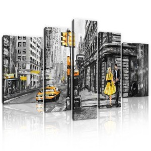 Obraz jak malowany miasto obrazy na ścianę 170x100