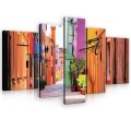 Obraz obrazy na ścianę miasto uliczka 170x100