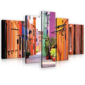 Obraz obrazy na ścianę miasto uliczka 170x100