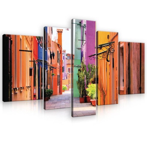 Obraz obrazy na ścianę miasto uliczka 170x100