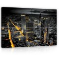 Obraz obrazy na ścianę miasto nocą budynki 120x80