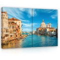 Obraz obrazy na ścianę miasto Wenecja łódki 120x80