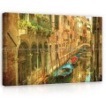 Obraz obrazy na ścianę miasto Wenecja łódki 120x80