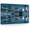 Obraz obrazy na ścianę miasto most rzeka 120x80
